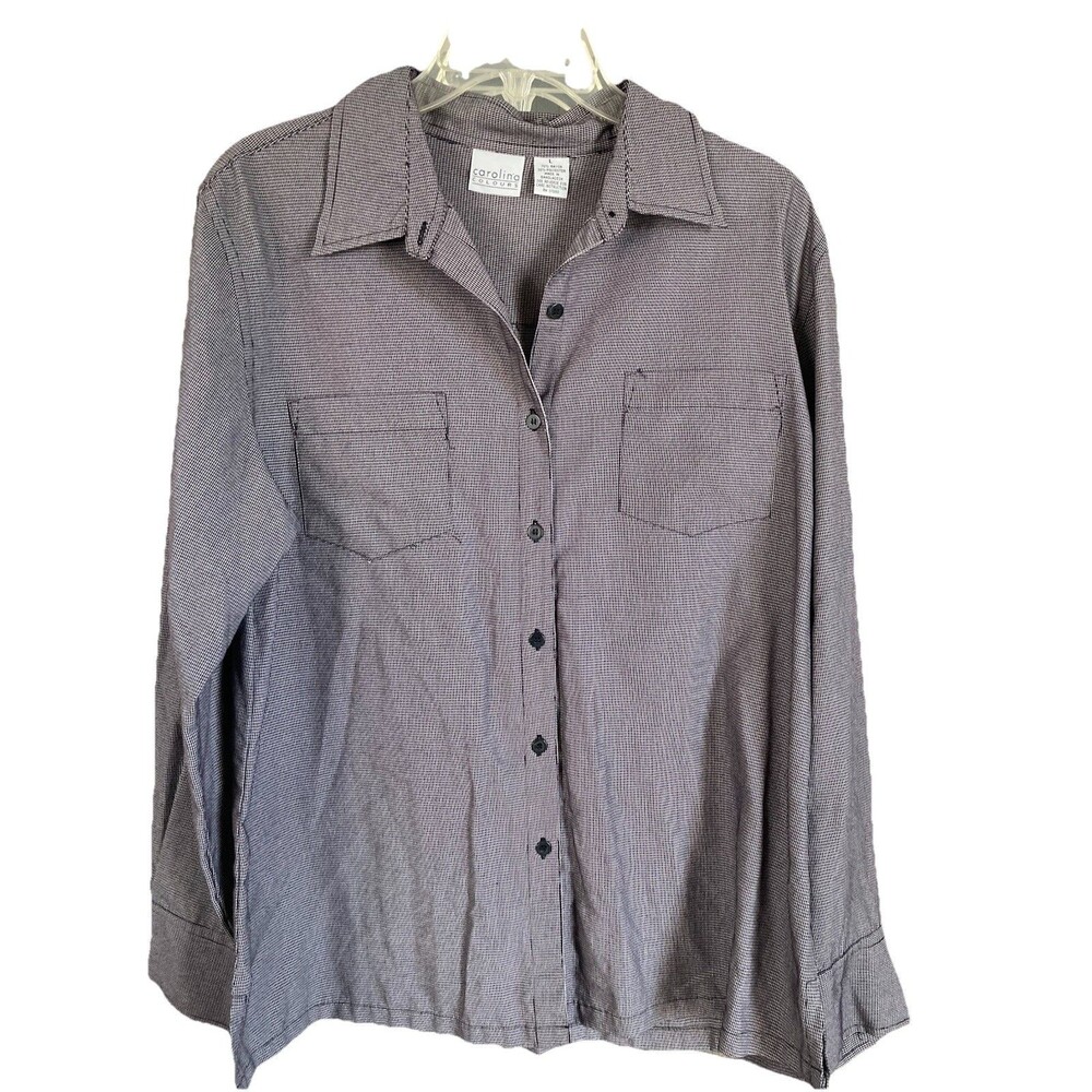Carolina Colours Women’s Blouse SIZE Large Long Sleeves Small Flaw On One Sleeve